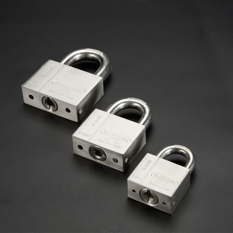 40MM plum logo safe and reliable stainless steel padlock