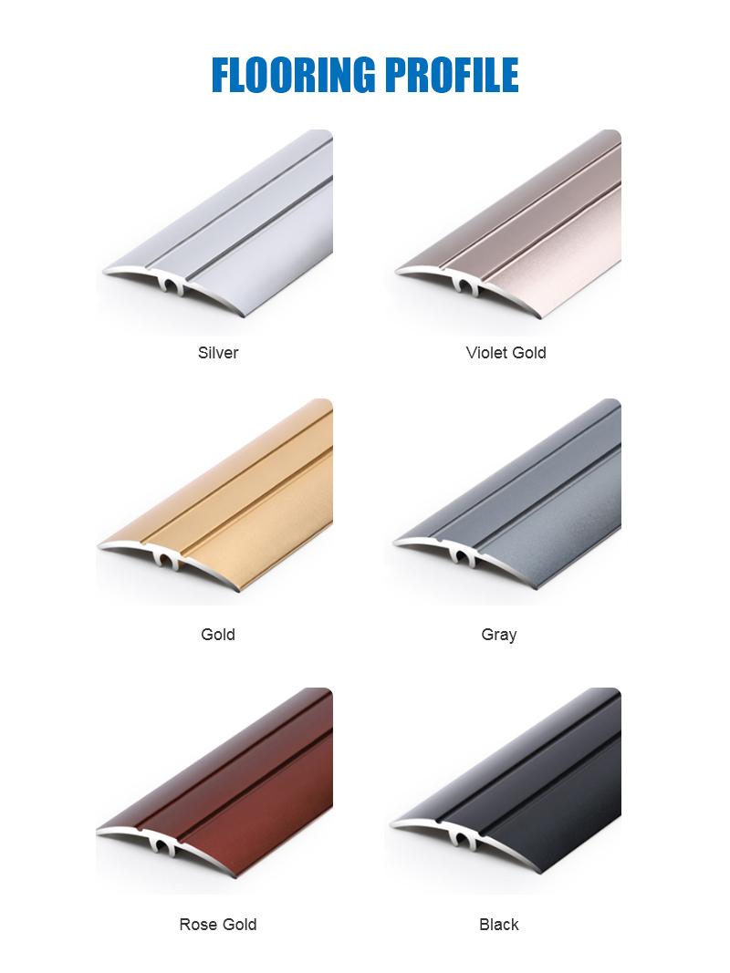 Extruded aluminum anodic oxidation skirting board