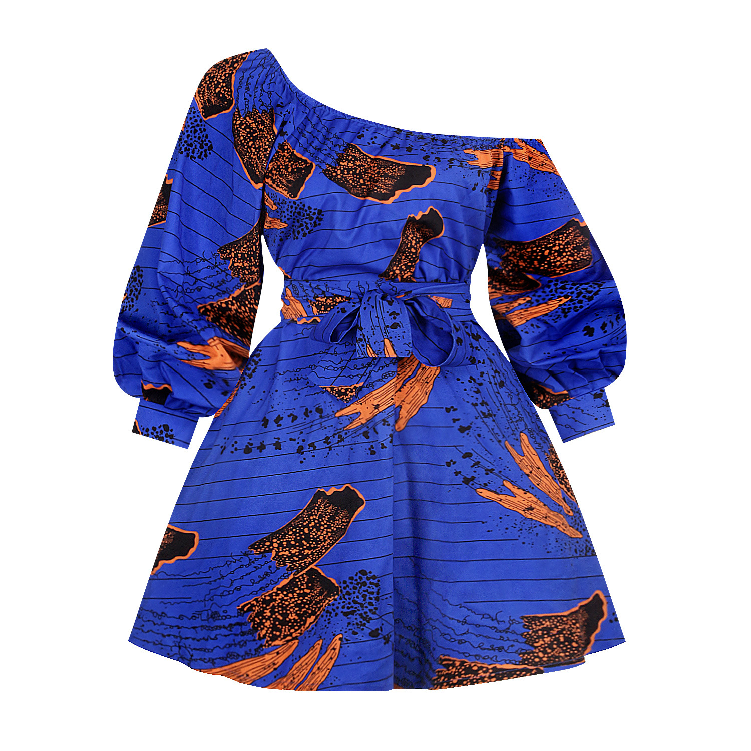 2020 Amazon Hot Sale Middle East Fashion Short Dress Designs african clothing Women casual african dresses