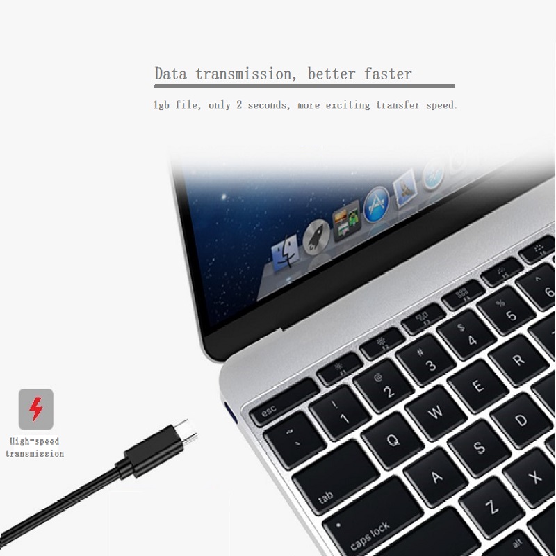 custom 3A 60W PD agreement 1m black usb c to