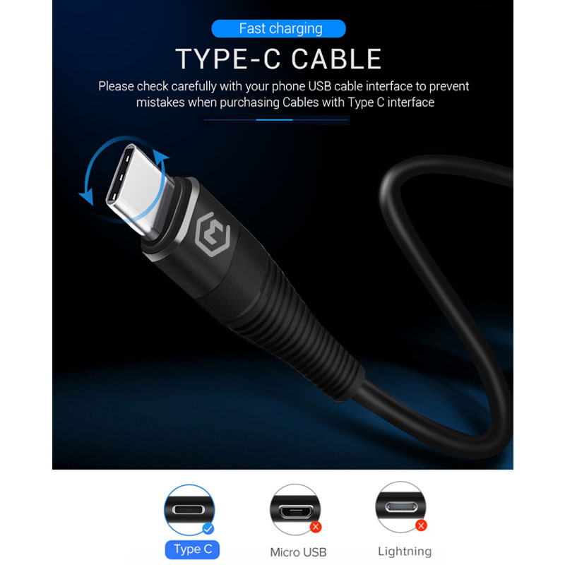 Type C Fast Cable USB C Cable 3A Data Line For Samsung Galaxy S10 Note 8
