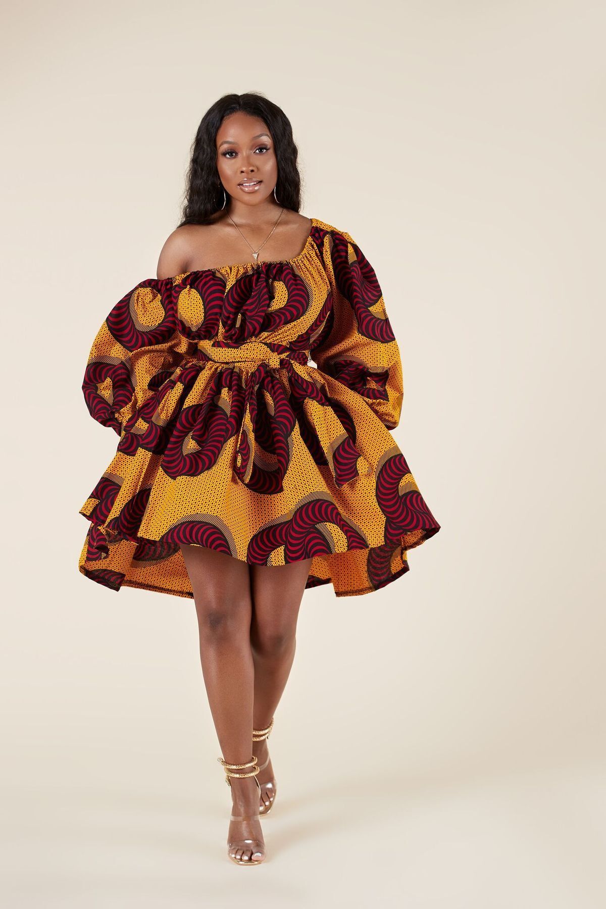 2020 Amazon Hot Sale Middle East Fashion Short Dress Designs african clothing Women casual african dresses