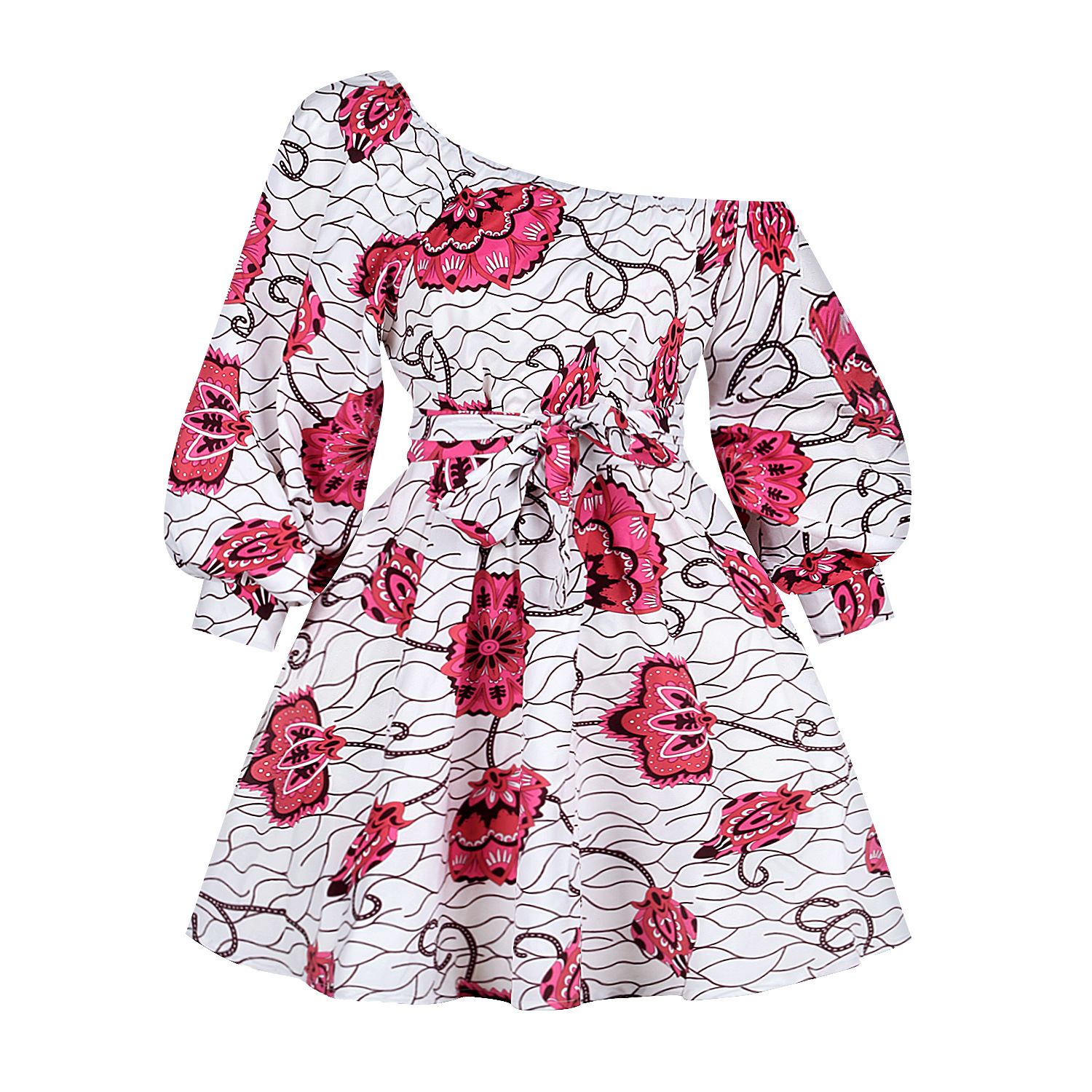 2020 Amazon Hot Sale Middle East Fashion Short Dress Designs african clothing Women casual african dresses