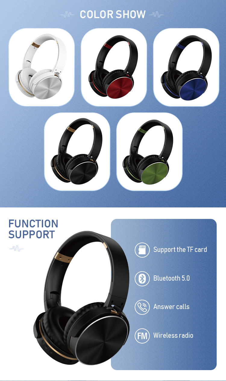 waterproof wireless V5.0 BT headphones DJ music TWS i8 Gaming headset Electronics with TF Card with FM Function