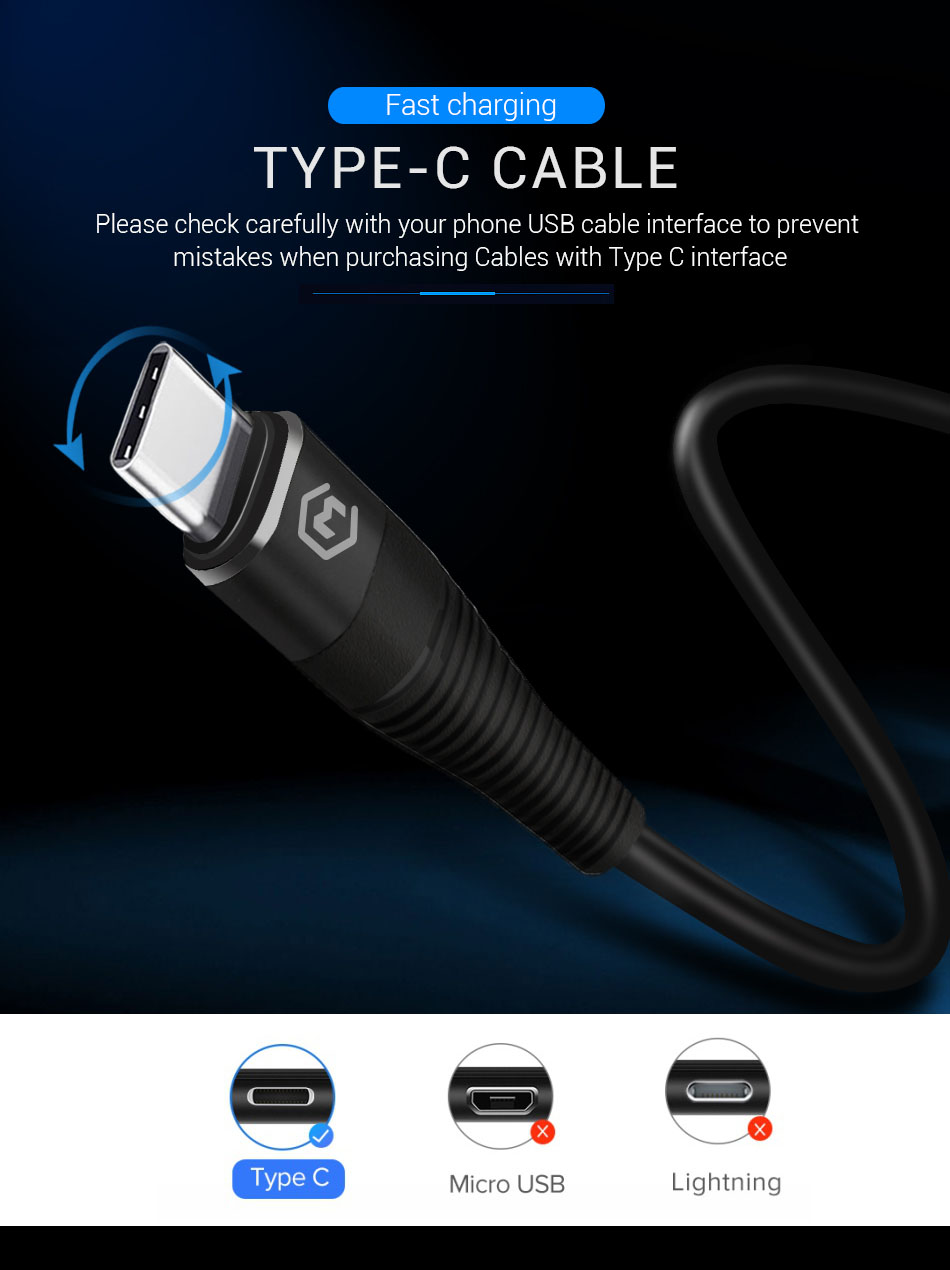 Type C Fast Cable USB C Cable 3A Data Line For Samsung Galaxy S10 Note 8