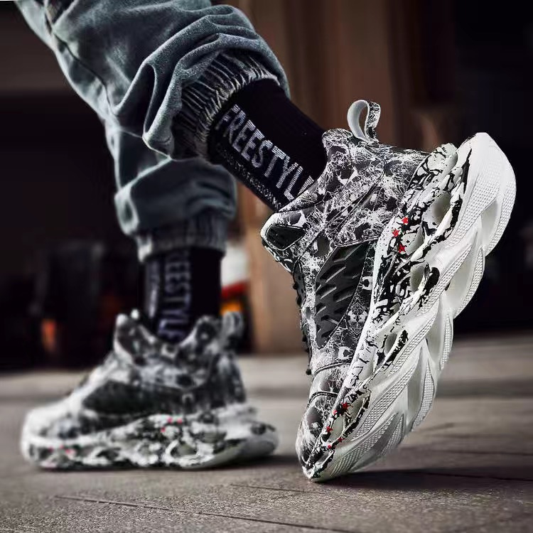 2021 High Top Breathable luxury Lightweight Hombre Casual men Shoes Fashion Sneakers