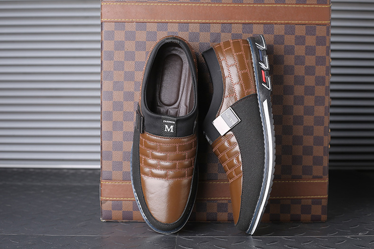 Latest Design Fashion Sneakers Low Price Boys Sneaker Brown Black Blue Color Casual Shoes For Men