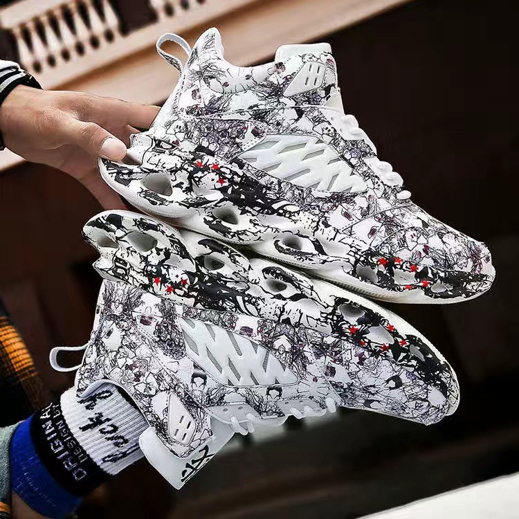 2021 High Top Breathable luxury Lightweight Hombre Casual men Shoes Fashion Sneakers