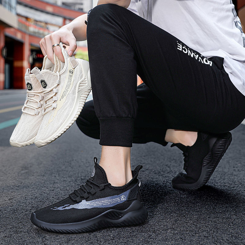 2021 Men's shoes Korean fashion sports leisure running fashion cloth shoes shoes for men sneakers for men