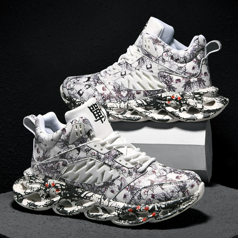2021 High Top Breathable luxury Lightweight Hombre Casual men Shoes Fashion Sneakers