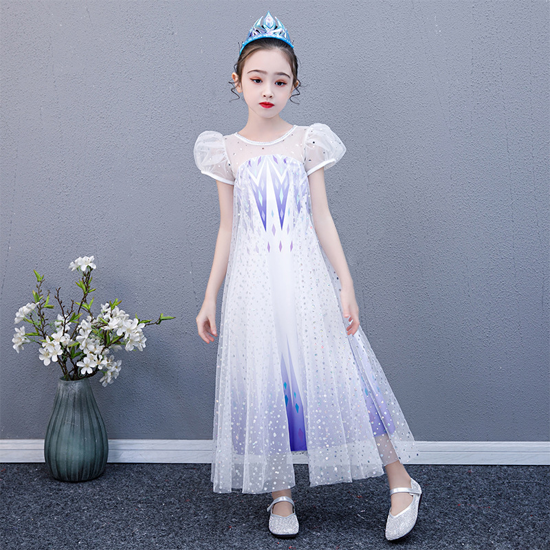 Village Fancy Cosplay Outfits Winter Long Sleeve Snow Queen Infant 5t 6t Elsa Anna Toddler Dress For Little Girls