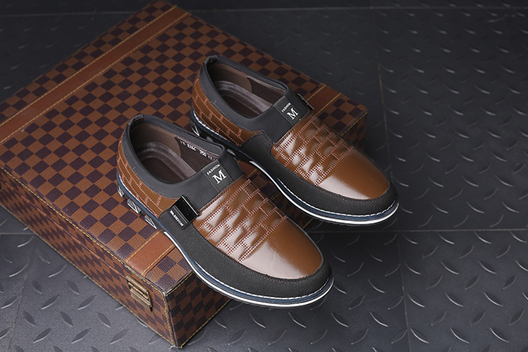 Latest Design Fashion Sneakers Low Price Boys Sneaker Brown Black Blue Color Casual Shoes For Men