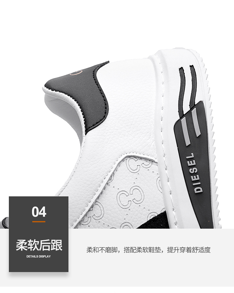 China Suppliers new fashion Amazon suitable Footwear Fashion Mens Casual sneaker Breathable Men white Shoes
