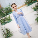 Village Fancy Cosplay Outfits Winter Long Sleeve Snow Queen Infant 5t 6t Elsa Anna Toddler Dress For Little Girls
