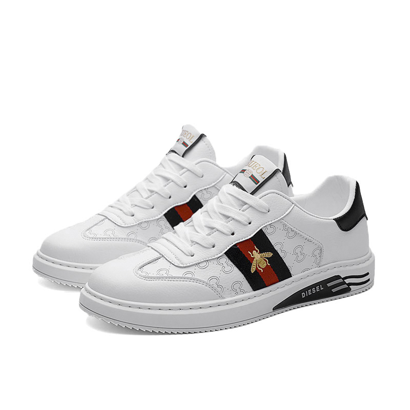 China Suppliers new fashion Amazon suitable Footwear Fashion Mens Casual sneaker Breathable Men white Shoes
