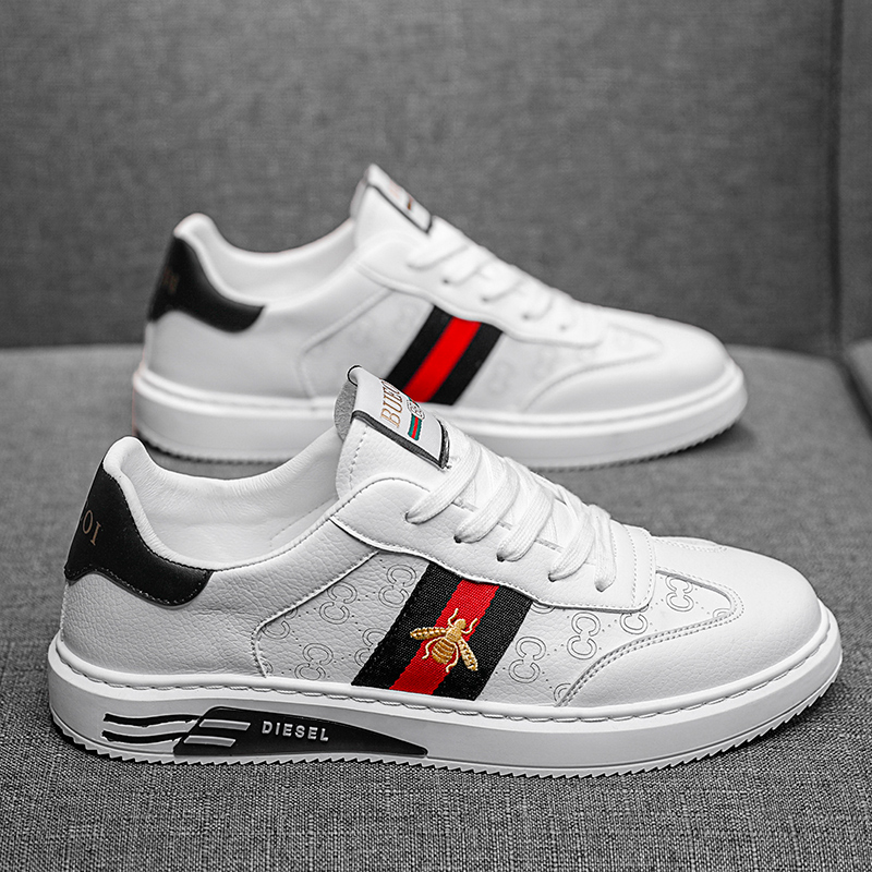China Suppliers new fashion Amazon suitable Footwear Fashion Mens Casual sneaker Breathable Men white Shoes