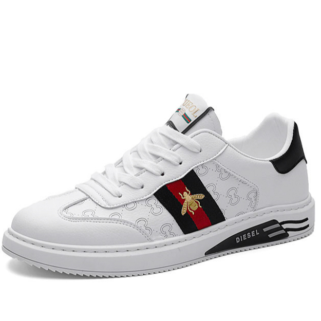 China Suppliers new fashion Amazon suitable Footwear Fashion Mens Casual sneaker Breathable Men white Shoes