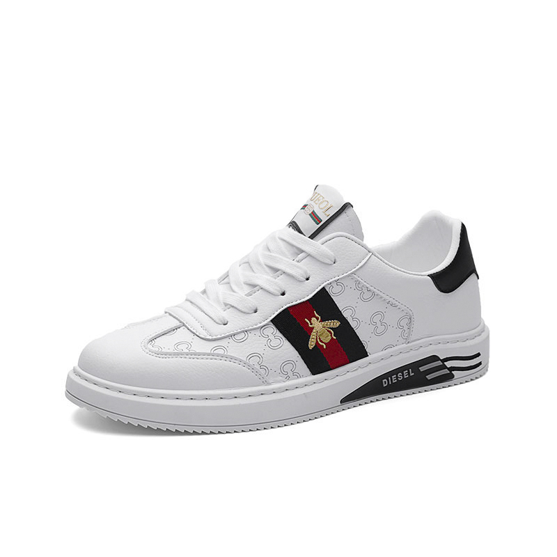 China Suppliers new fashion Amazon suitable Footwear Fashion Mens Casual sneaker Breathable Men white Shoes