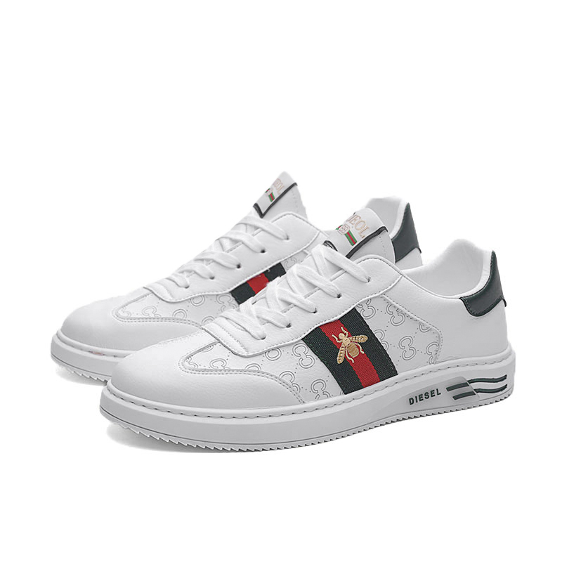 China Suppliers new fashion Amazon suitable Footwear Fashion Mens Casual sneaker Breathable Men white Shoes
