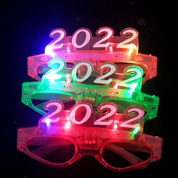 2022 New LED Glasses Frame Flashing Eyeglasses For New Year Christmas Party Bar Supplies