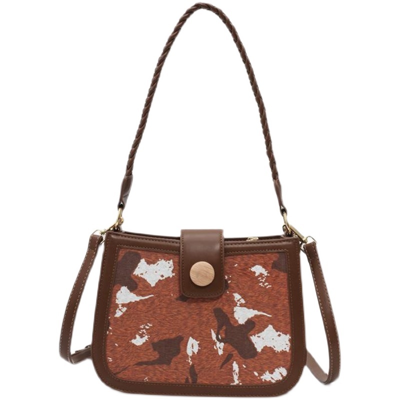 2021 new fashion high - class imitation horse hair ladies cross-body bag