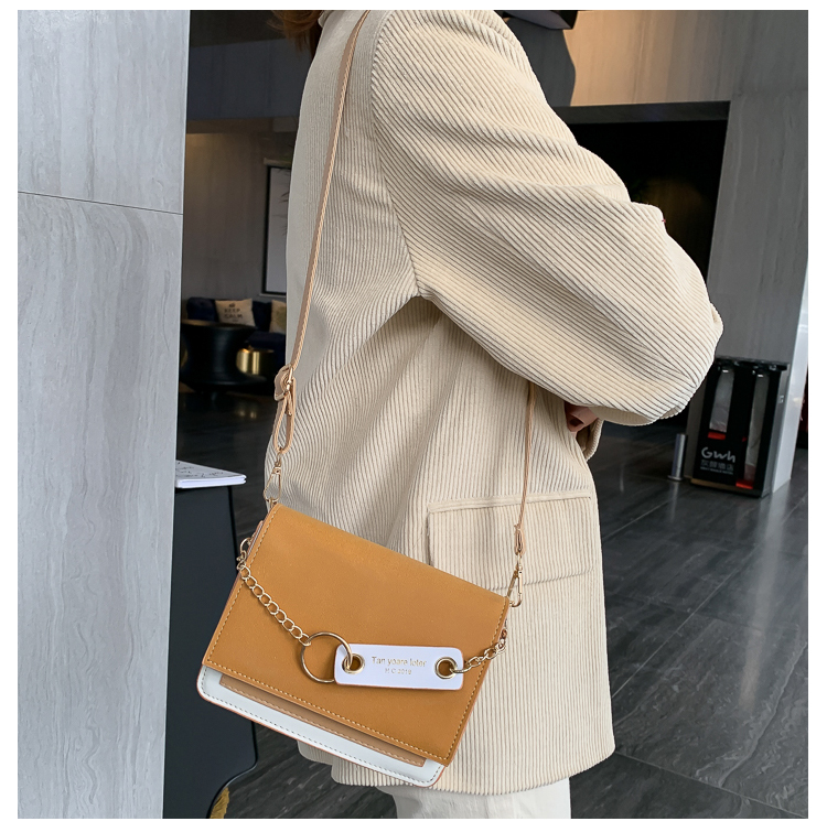 2019 French small sense of senior web celebrity texture brim ins joker ms inclined shoulder bag