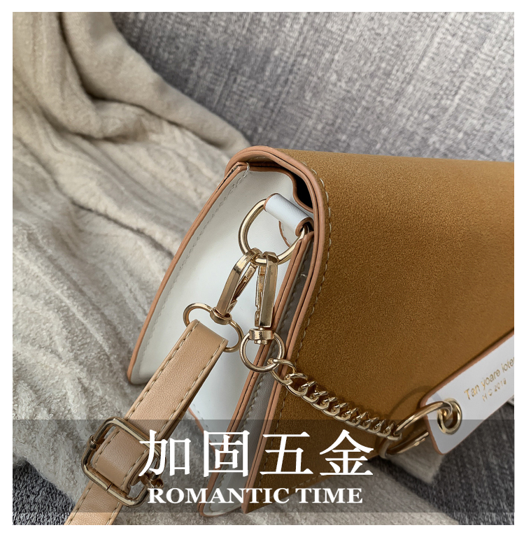 2019 French small sense of senior web celebrity texture brim ins joker ms inclined shoulder bag