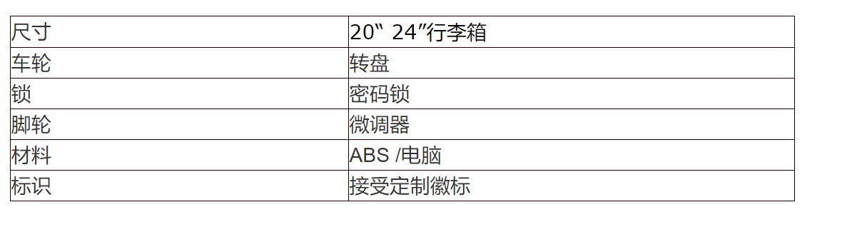 定制印刷旅行密码锁男士登机箱