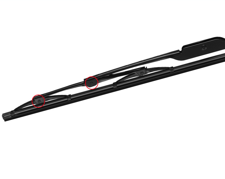 ASLAM auto parts metal frame U hook wiper blade