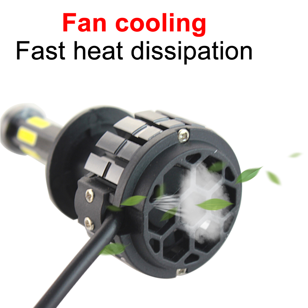 90W Auto high low beam 6 side H7 bulb h4 led with sample led car headlights