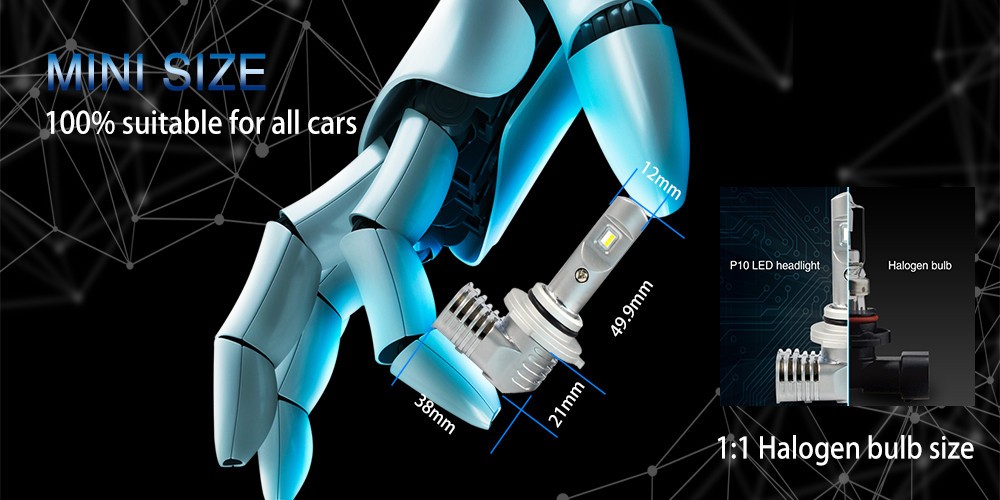 Hot selling H1 H3 H4 H7 H8 H9 H11 9005 9006 9012 LED car headlight