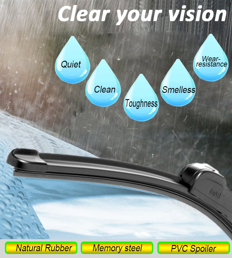 popular all-purpose windshield fits 95% U-hook wiper arms