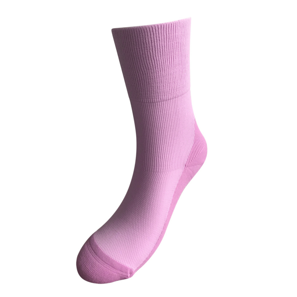 优质粉红色无粘结医用女士袜子