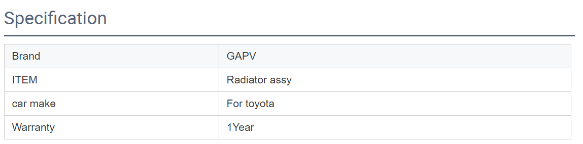 Lexus and other Japanese models of the new 2019 2020 GAPV premium cooling radiator