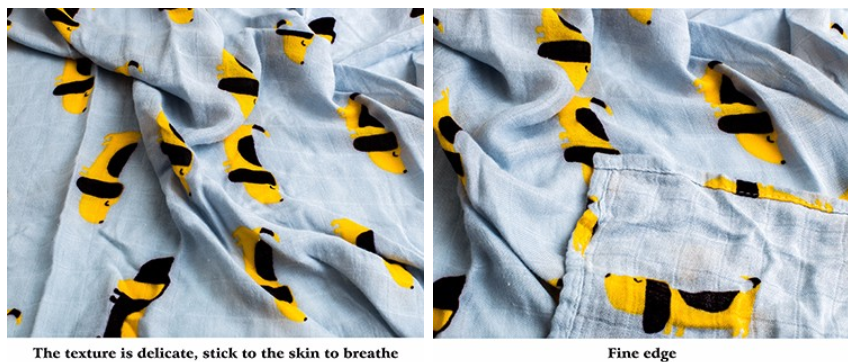 平纹细布动物图案安全婴儿毛毯