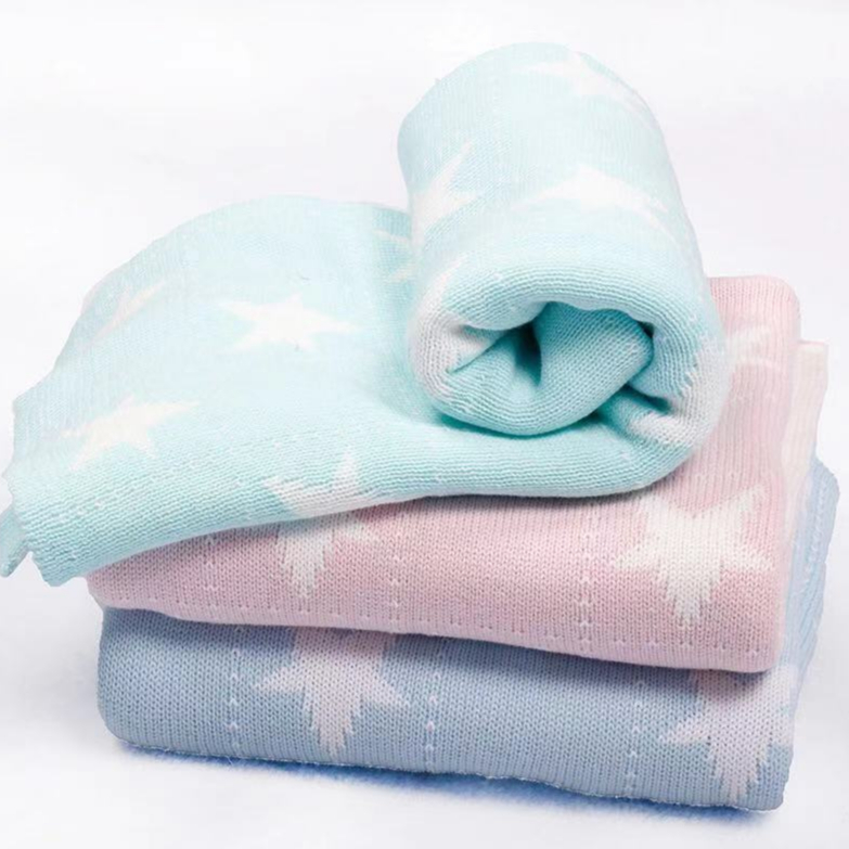五角星针织儿童毛毯