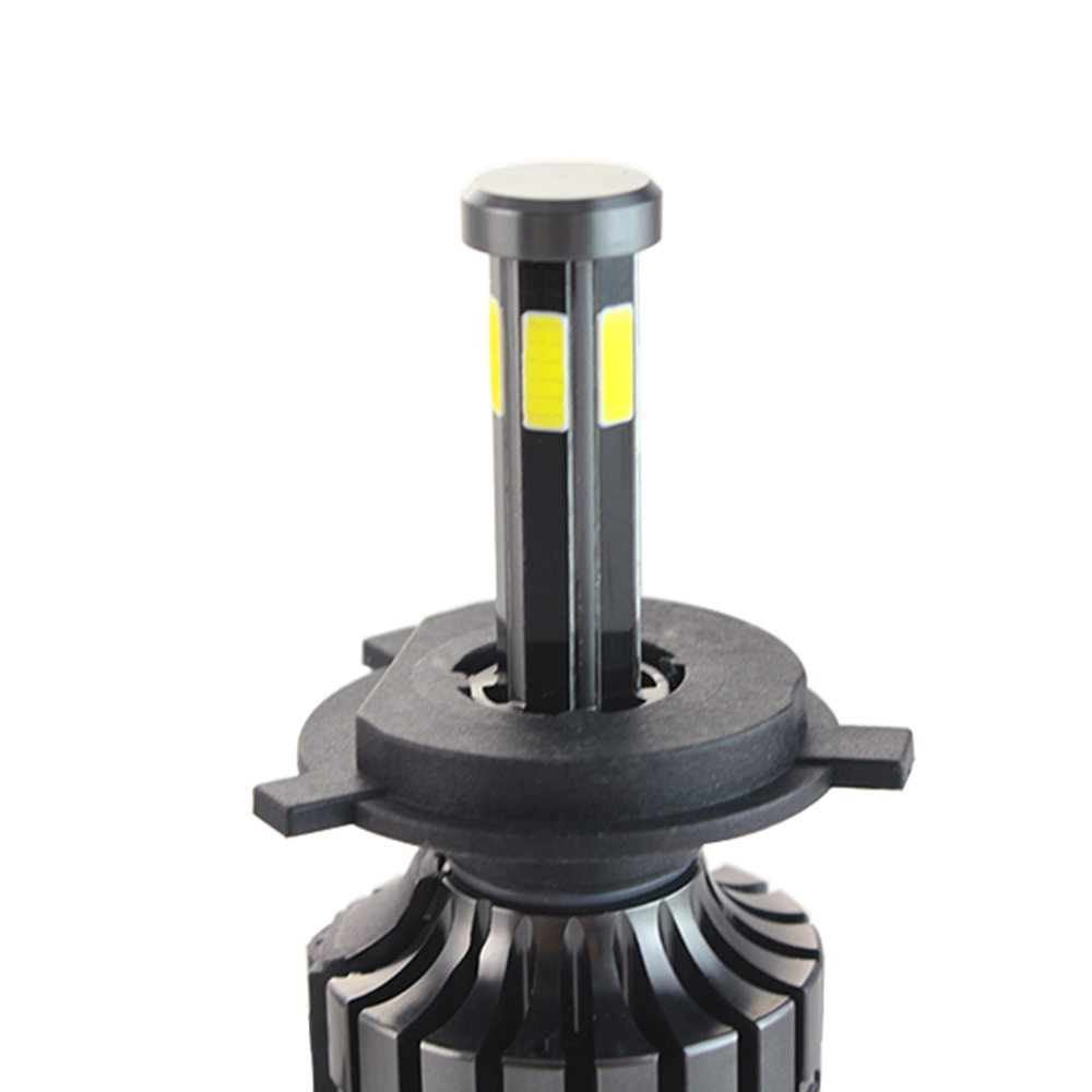 90W Auto high low beam 6 side H7 bulb h4 led with sample led car headlights