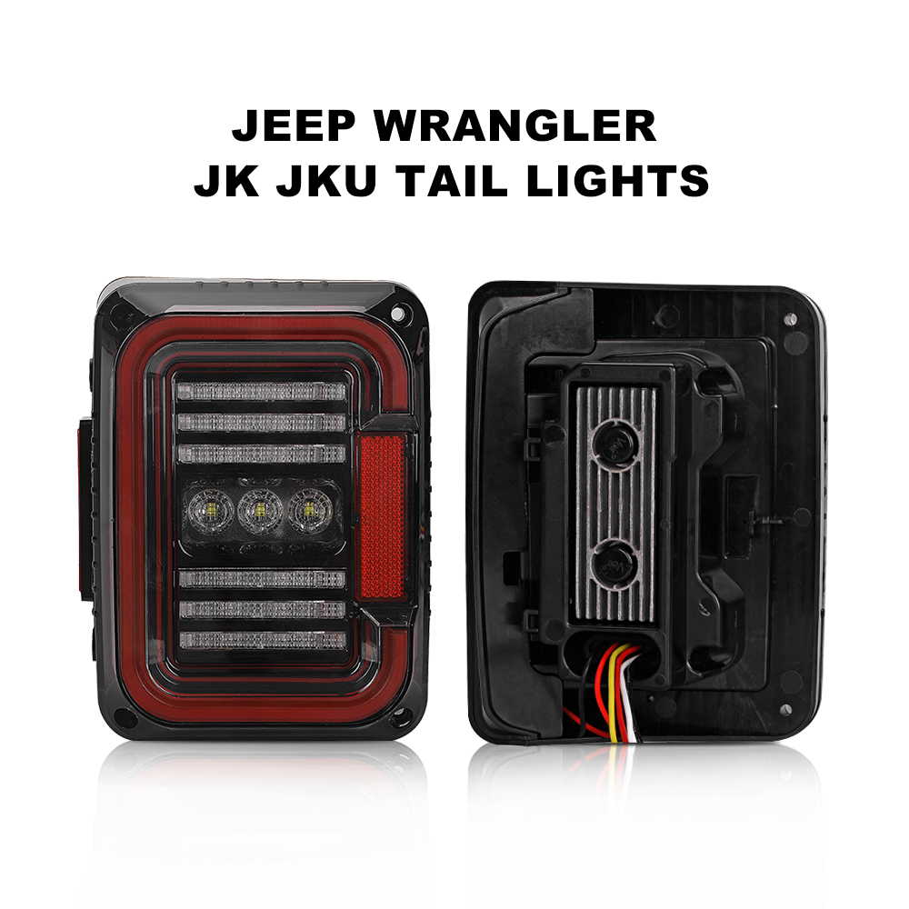 Jeep wrangler JK12V 24 v car with signal after stop brake tail lights