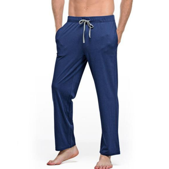 European and American Men's 2020 Explosive Men's Casual Solid Color Tie Home Pants Men's Casual Pants