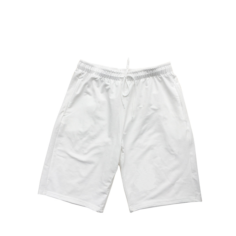 夏季两件套中性有机棉超重抓绒休闲男士短裤