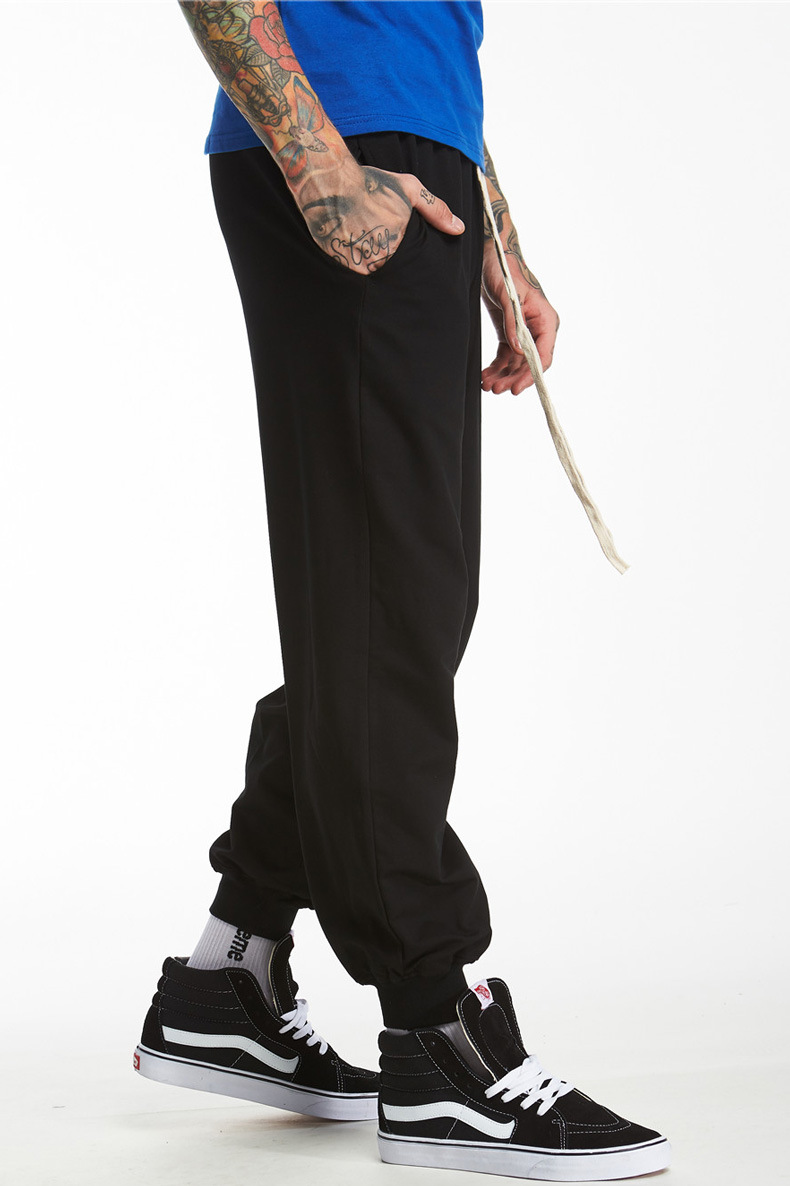 European and American summer new basic solid color men's casual pants