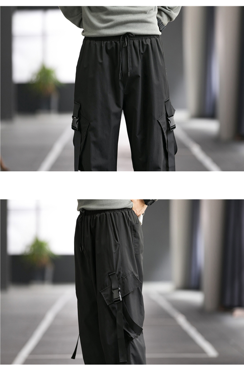 2020 European and American autumn and winter slim straight tube street men's trousers