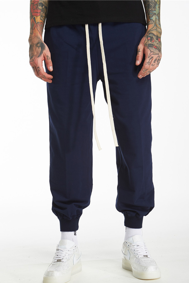 European and American summer new basic solid color men's casual pants