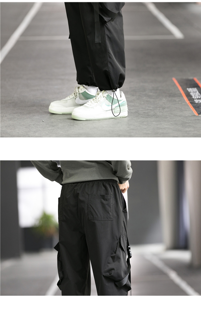 2020 European and American autumn and winter slim straight tube street men's trousers