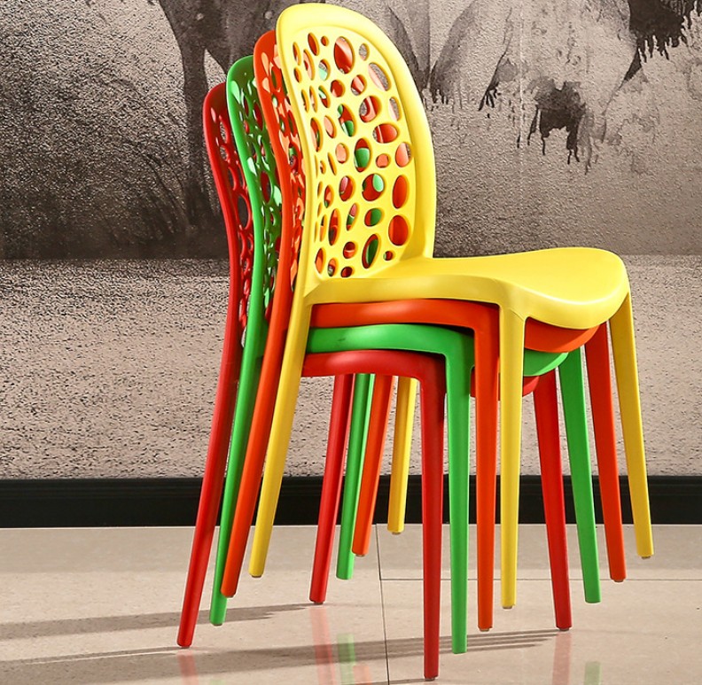 Thailand Indonesia popular breathable colorful stackable plastic stools