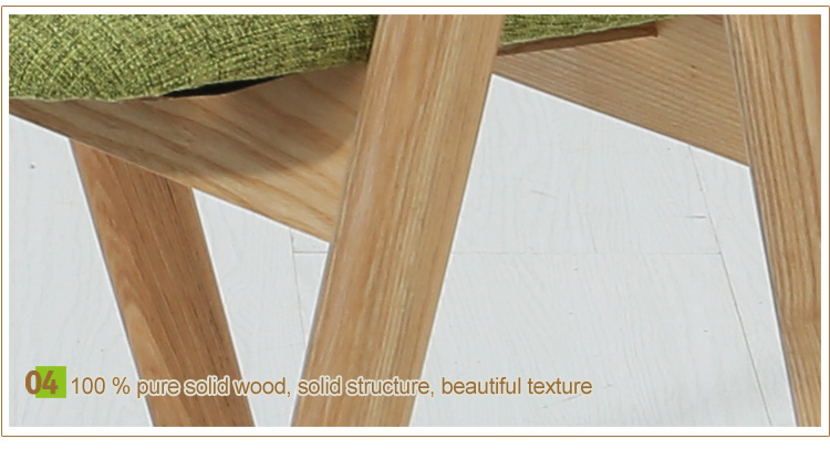 Oak interior Thailand style of modern solid wood stool