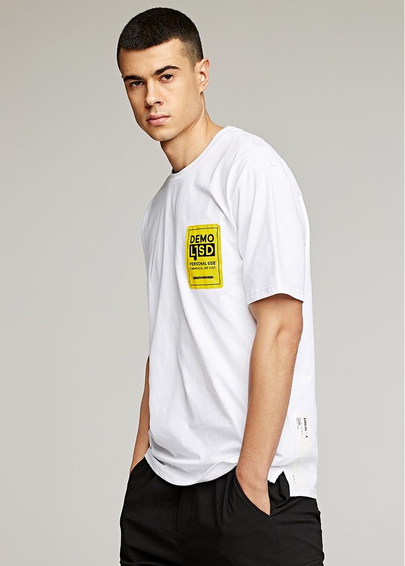 European and American high quality cotton size OEM logo men's T-shirt