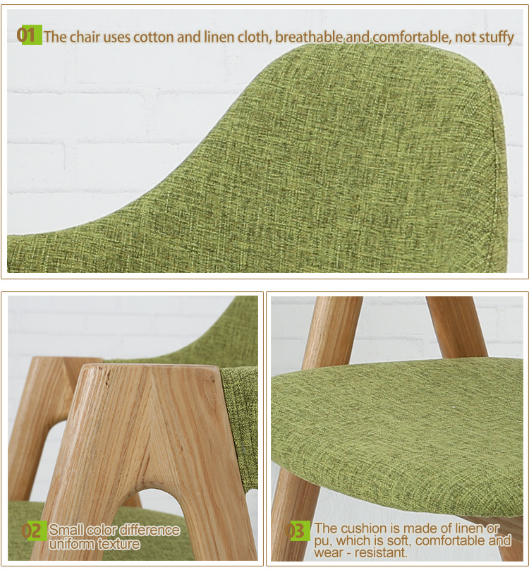 Oak interior Thailand style of modern solid wood stool