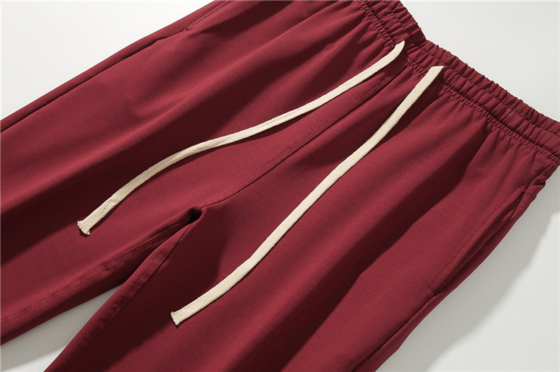 European and American summer new basic solid color men's casual pants