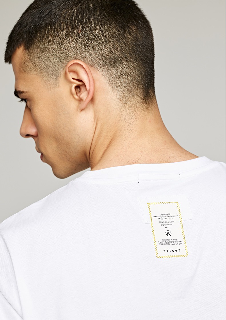 European and American high quality cotton size OEM logo men's T-shirt